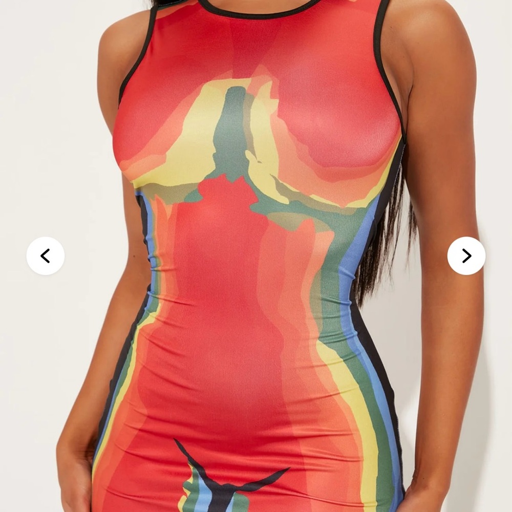 Everybody Multi Color Mini Dress - Picture 5 of 5